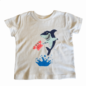 Organic Cotton Tee Shark and Crab