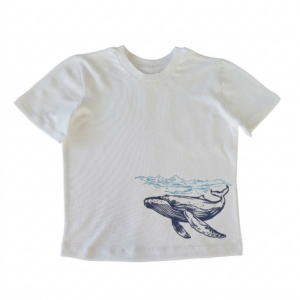 Organic cotton tee whale 🐳