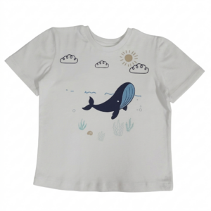 Lil boys organic cotton whale tee 🐳